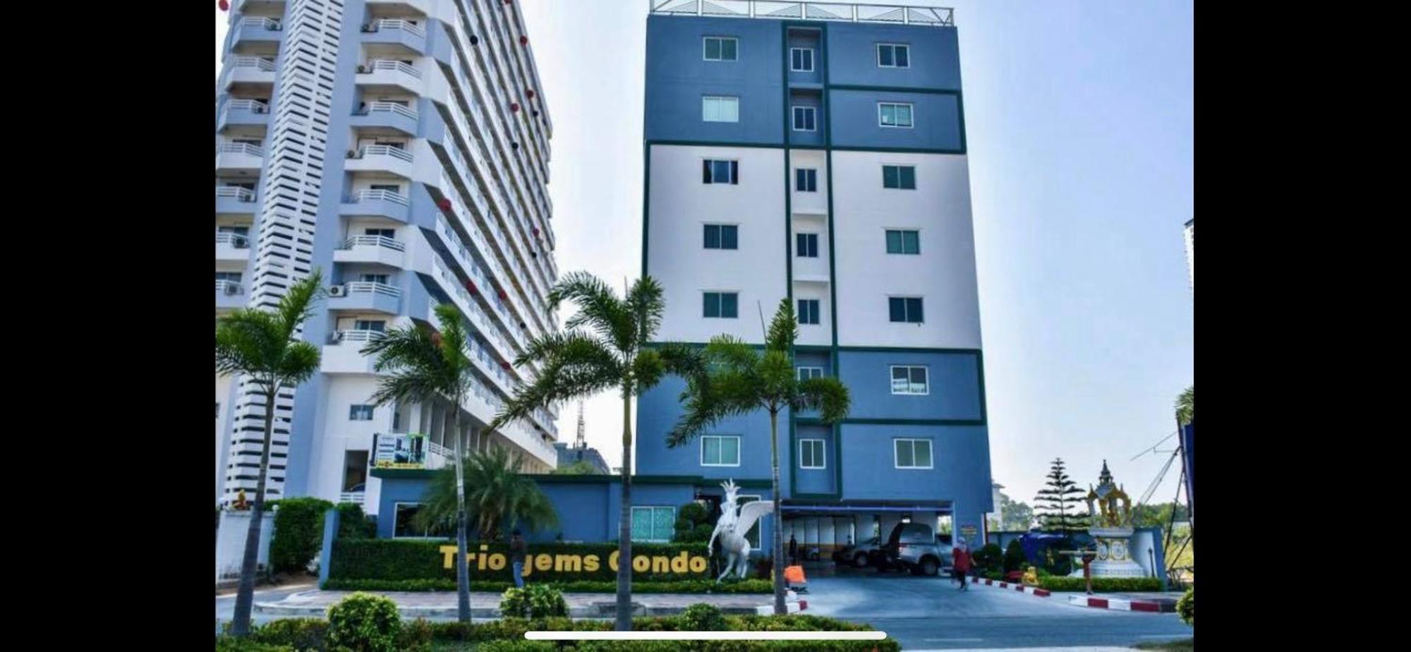 Trio Gems Condo, Pattaya Thailand Haat Jomtien Eksteriør bilde